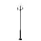 Z-Lite Laurent 1 Light Outdoor Post Mount Fixture, 34.5in. W x 133.75in. H, Black 597PHB-4-5010P-BK - alternate 5